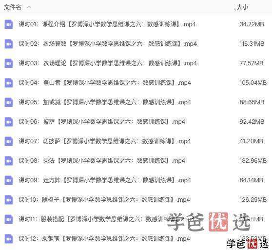 图片[4]-【000036】【初中数学】罗博深：初中思维课全套共九部（外滩教育）-学爸优选