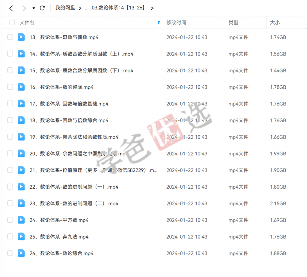 图片[5]-【000330】【小学数学】恒瑞：小学教师数学功底课八大体系（计算方程数论行程几何应用题计数综合应用）-学爸优选