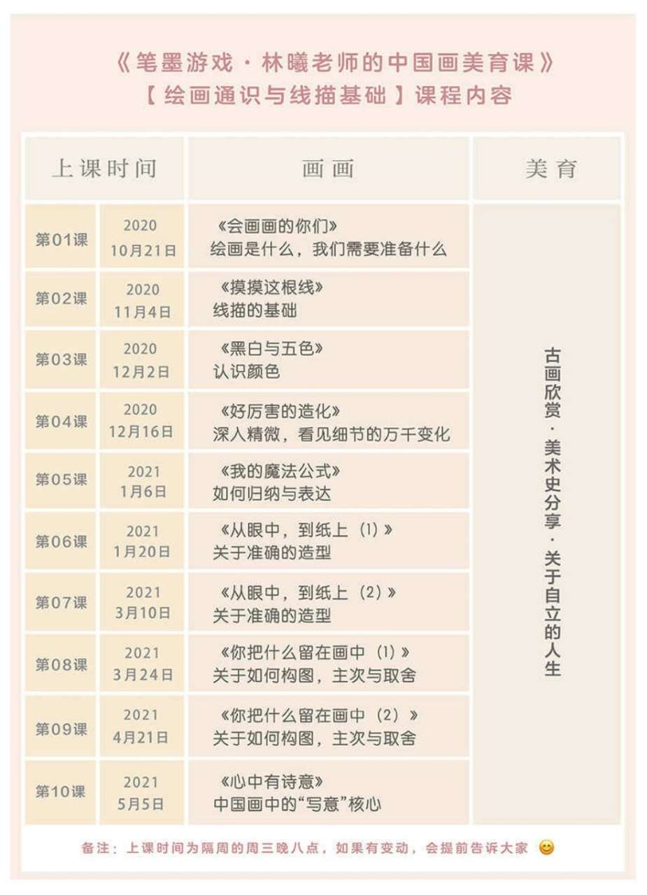 图片[5]-【000435】【综合书画】暄桐教室：LX中国画美育直播课-笔墨游戏零基础全阶课程（一阶绘画通识与线描基础）-学爸优选