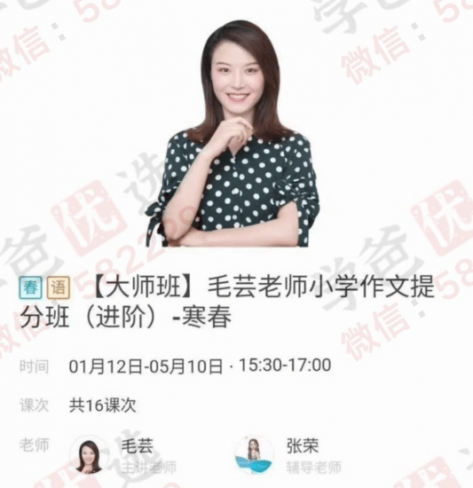 图片[2]-【000383】【小学语文】朴新网校大师班：毛芸（花生酥）小学作文提分班高阶-学爸优选