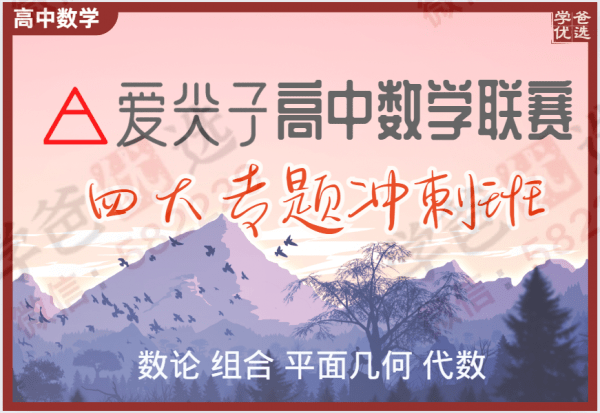 【000692】【高中数学】爱尖子：高联二试专题拔高（组合数论平面几何代数）-学爸优选