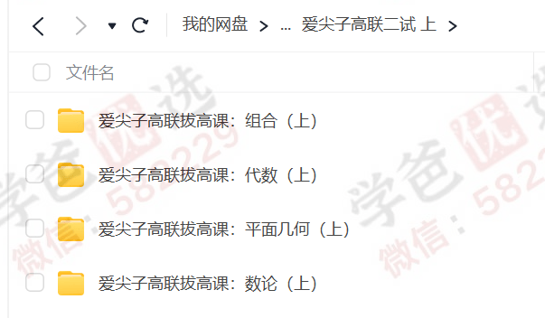 图片[3]-【000692】【高中数学】爱尖子：高联二试专题拔高（组合数论平面几何代数）-学爸优选