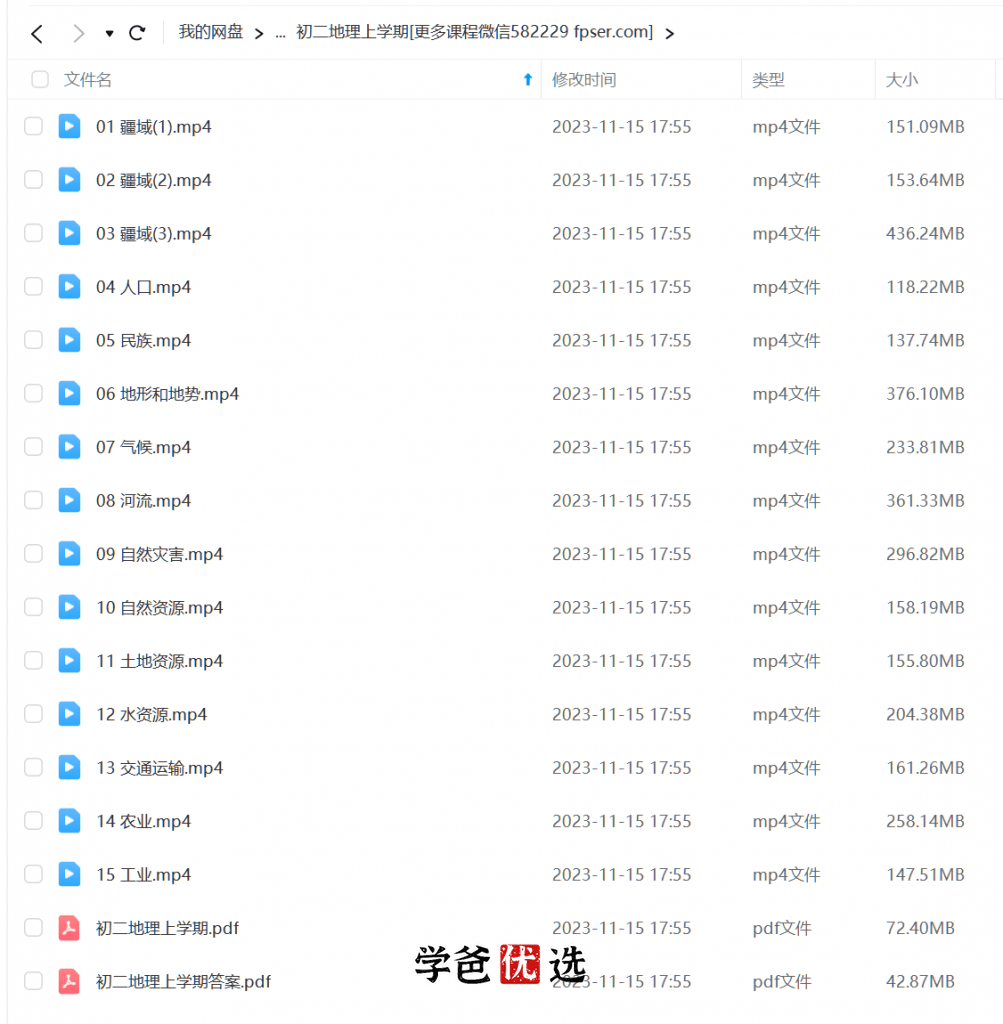 图片[2]-【000708】【初中地理】海曼小四门：八年级初二地理-学爸优选