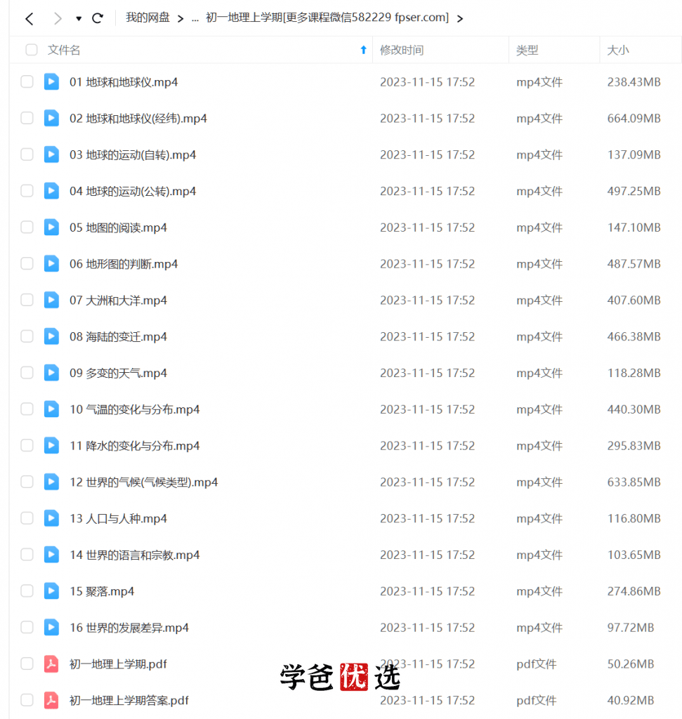 图片[2]-【000709】【初中地理】海曼小四门：七年级初一地理-学爸优选