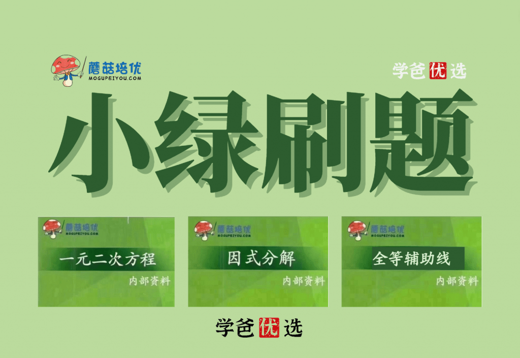 【000075】【初中数学】蘑菇培优：小绿专题刷题班（辅助线一元二次方程因式分解）-学爸优选