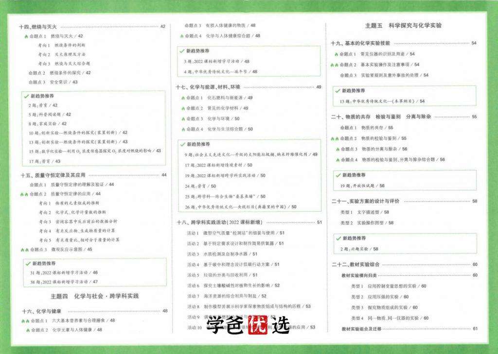 图片[5]-【000814】【初中化学】【资料】万唯中考化学真题分类-学爸优选