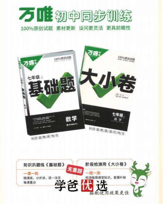 【000823】【初中化学】【资料】万唯中考化学大小卷（人教版）-学爸优选