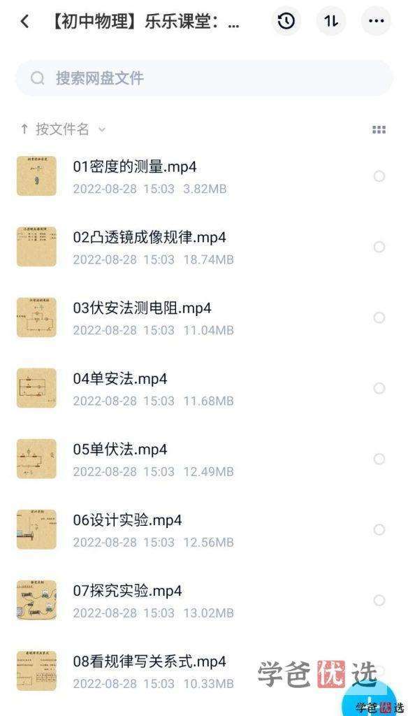 图片[2]-【000082】【初中物理】【免费】乐乐课堂：中考物理实验（密度凸透镜伏安法）-学爸优选