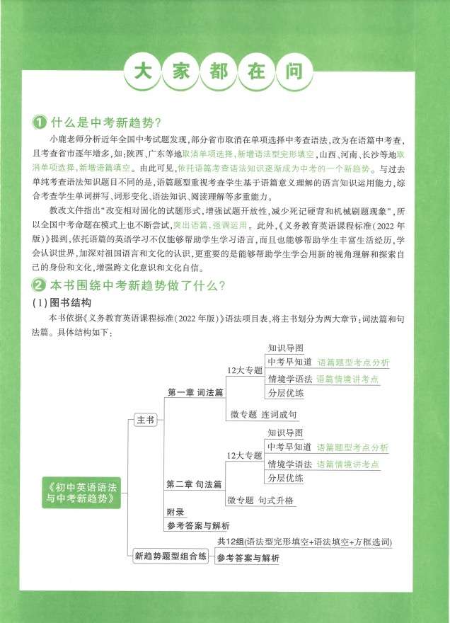 图片[2]-【003251】【初中英语】【资料】万唯中考系列：初中英语语法+新趋势题型组合练-学爸优选