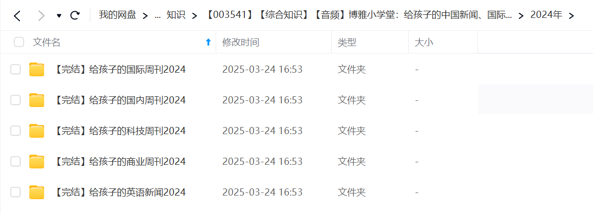 图片[3]-【003541】【综合知识】【音频】博雅小学堂：给孩子的中国新闻、国际新闻、科技周刊、商业周刊（2022-2024）-学爸优选