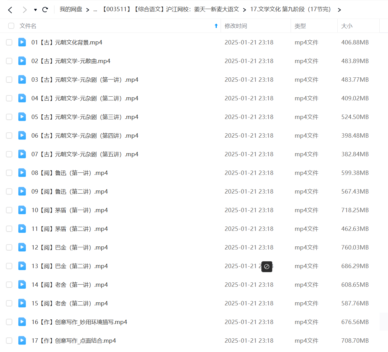 图片[11]-【003511】【综合语文】沪江网校：姜天一新麦大语文-学爸优选