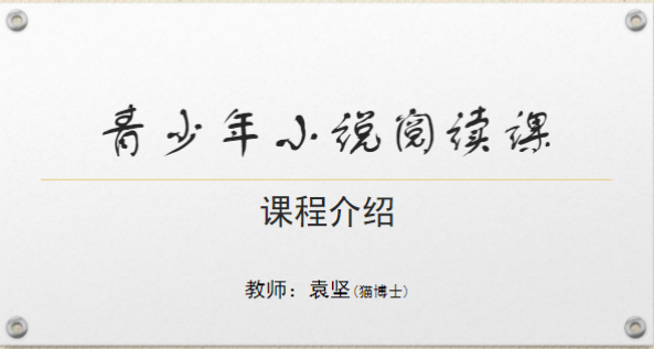 图片[3]-【003520】【综合语文】外滩教育：猫老师《青少年小说阅读课》-学爸优选