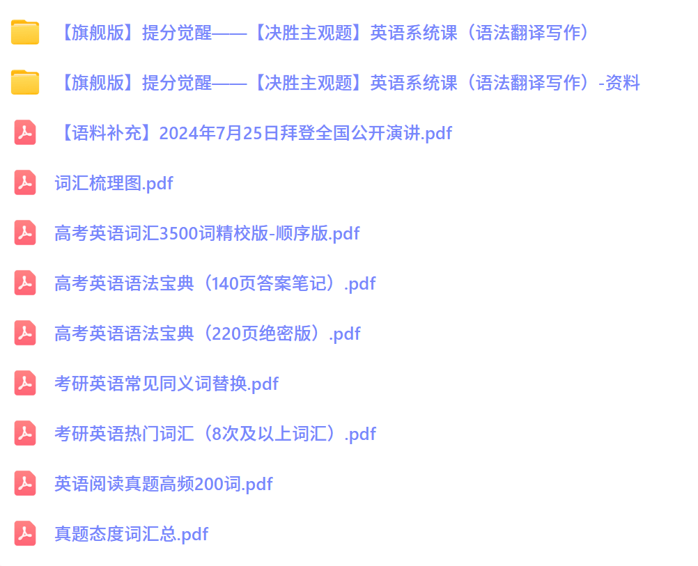 图片[4]-【003066】【高中英语】小恒学长：提分觉醒旗舰版—决胜主观题英语系统课（语法+翻译+写作）-学爸优选