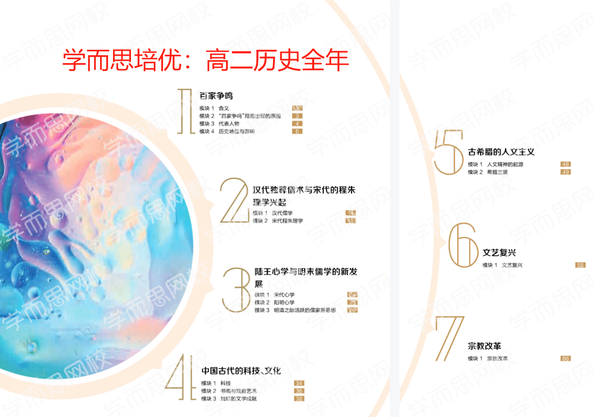 【003378】【高中历史】学而思培优：高二历史（邱鹏雷）-学爸优选