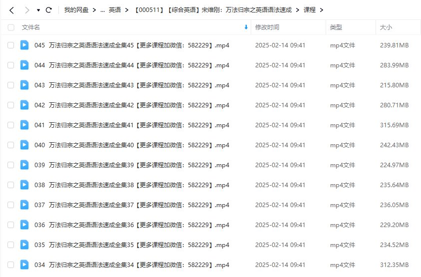 图片[4]-【000511】【综合英语】宋维刚：万法归宗之英语语法速成-学爸优选