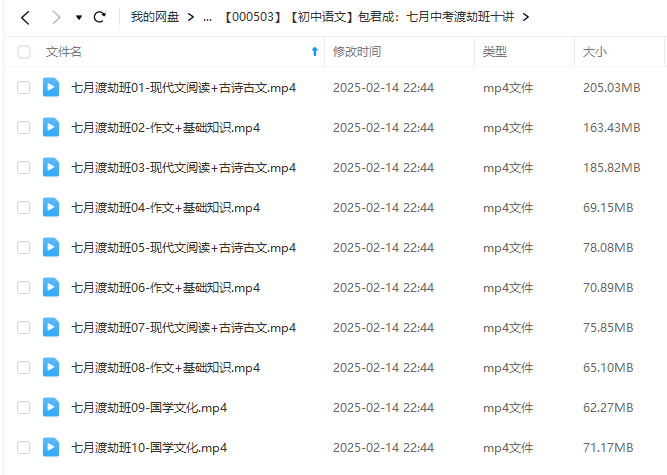 图片[2]-【000503】【初中语文】包君成：七月中考渡劫班十讲-学爸优选