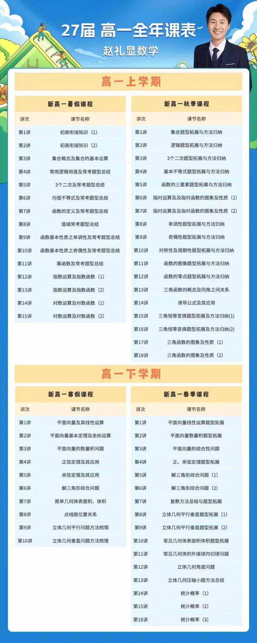 图片[2]-【003345】【高中数学】赵礼显：高一数学全年班（24暑秋25寒春）开明致学-学爸优选