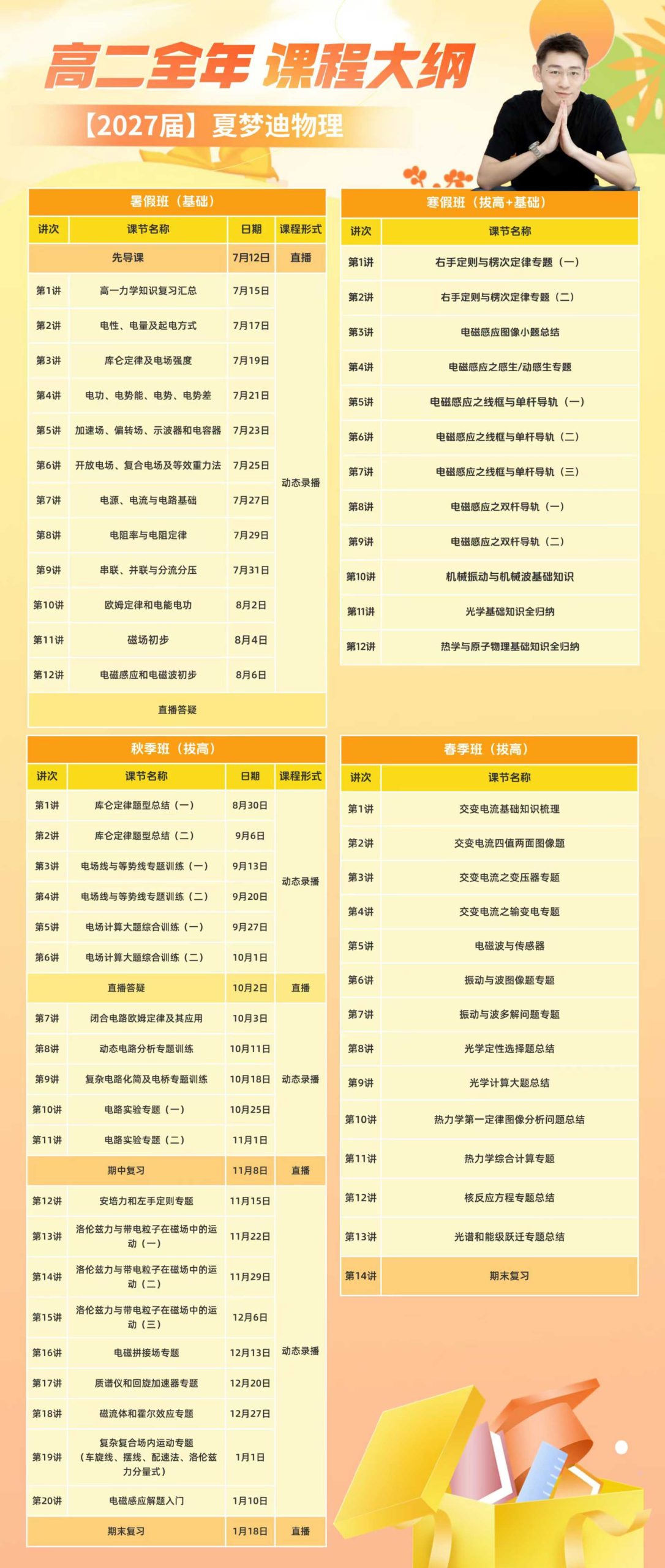 图片[3]-【003385】【高中物理】夏梦迪：高二物理全年班（24暑秋25寒春）开明致学-学爸优选