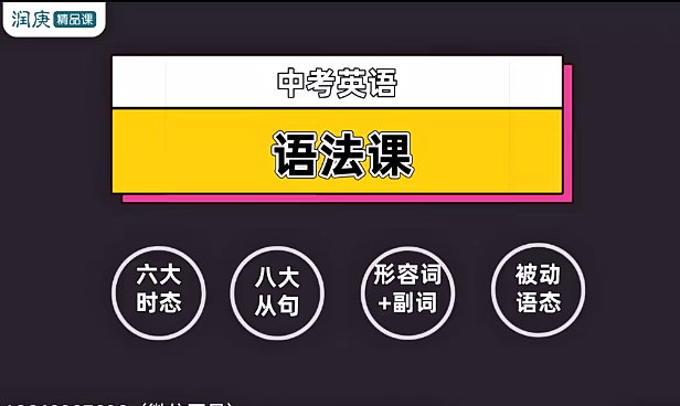 【003210】【初中英语】【免费】玩转中考英语·语法穿透（润庚明师堂）-学爸优选