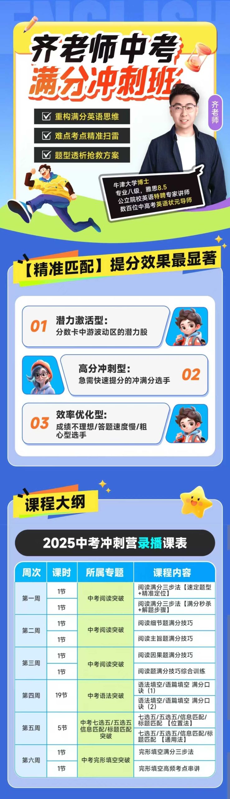 最新🔥齐老师中考满分英语[加油]​2025齐老师中考满分冲刺班​​[礼物]高清视频完结(无资料)-学爸优选