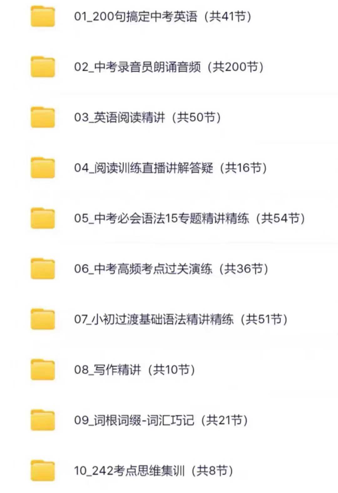 图片[2]-【初中完结】齐老师初中英语中考英语提升营，备考这一套就够了。共包含：487节视频，5份配套讲义，9份最新课件，2份学习计-学爸优选