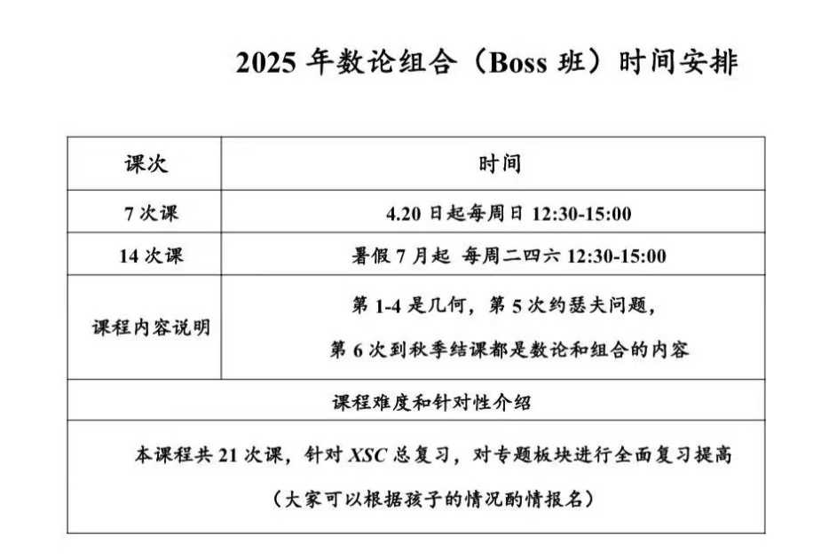 上海25春暑奥数名师凡建山小升初数论和组合BOSS班，最新课程！
共21节课，每节课2.5小时，同步更新
凡老师的课程在-学爸优选