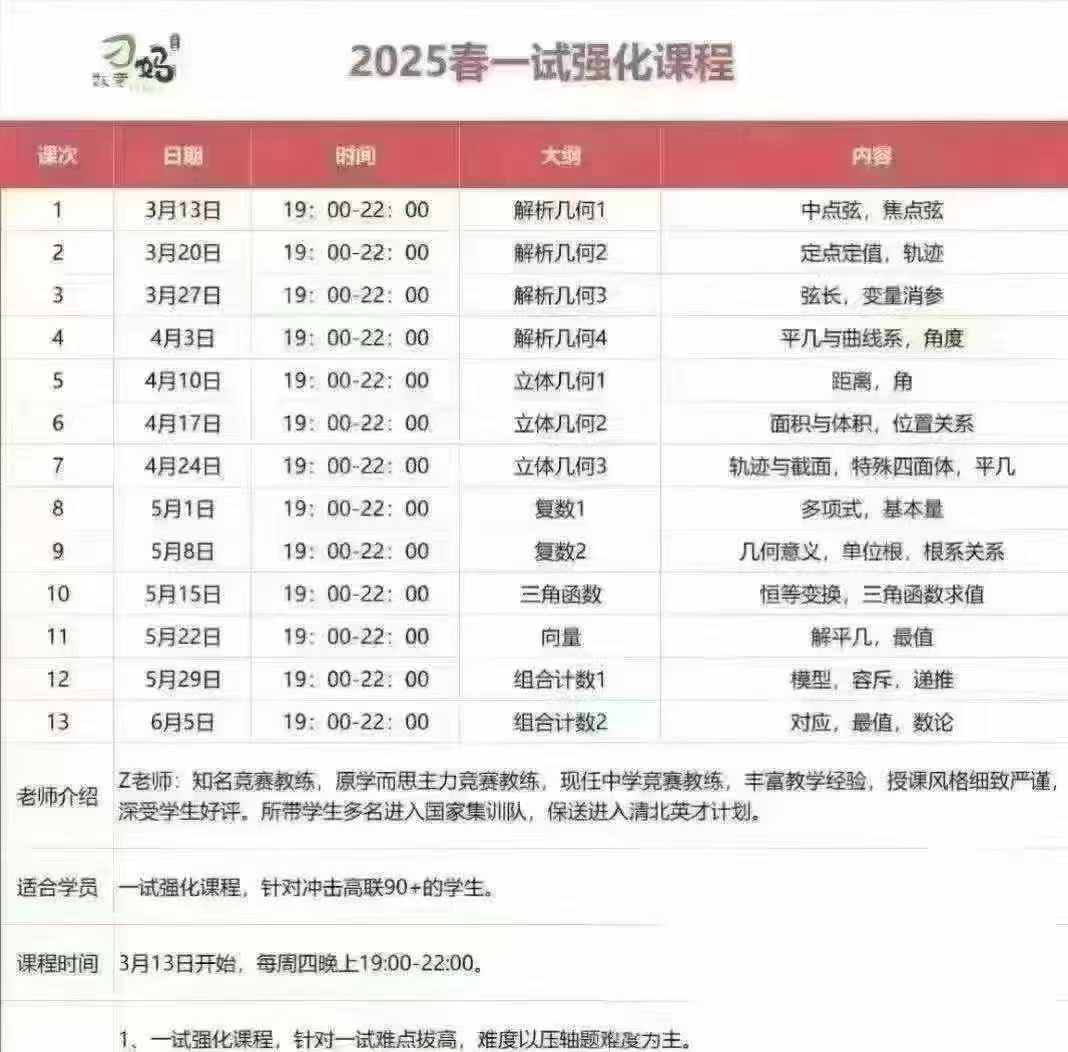 图片[2]-刁妈数学竞赛2025🔥
春季已完结，百度网盘发🉐
①2025年寒假刁妈工作室（完结）
②2025春一试强化（完结）
​视-学爸优选