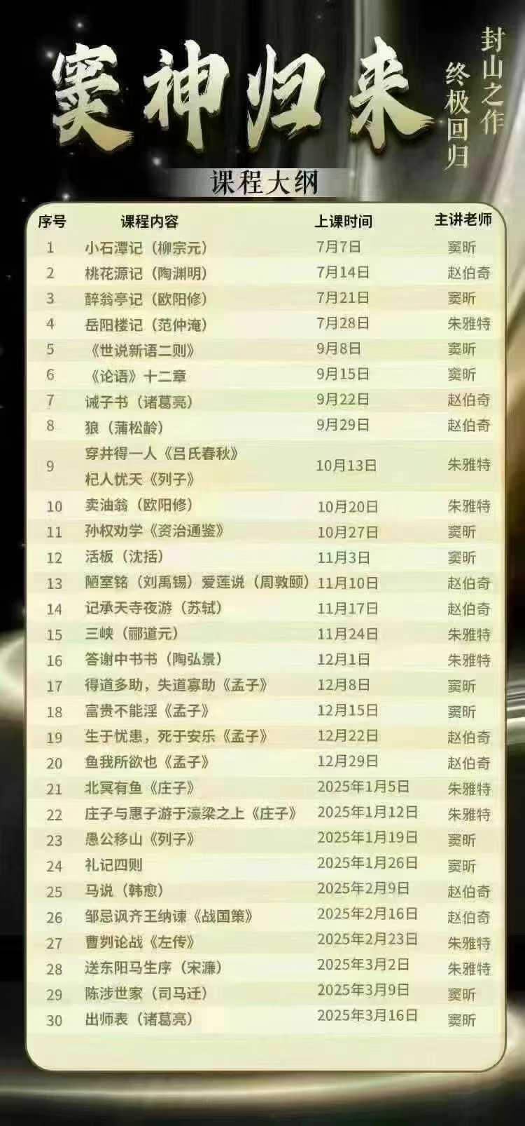 图片[2]-好课🔥豆神语文
①窦神归来第一部 文言文一课通
②窦神归来第二部🔥【终结篇】
适用3-9年级，下个月开始，每周一次
41-学爸优选