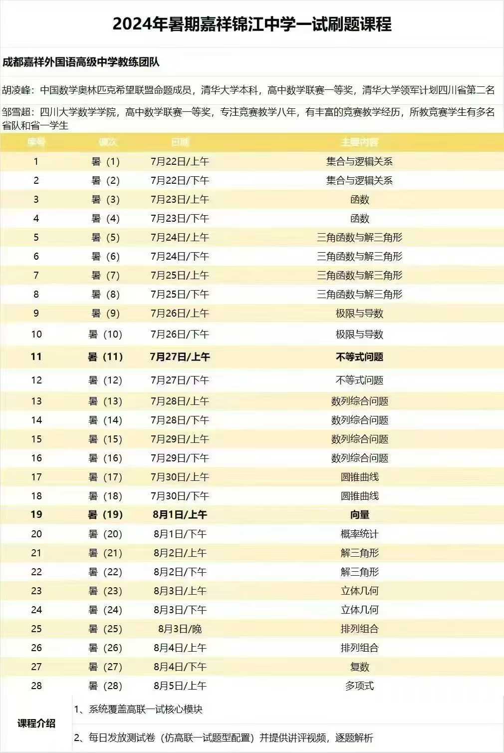 2024年暑假，成都四校定制刷题班课程，视频和配套讲义齐全！-学爸优选