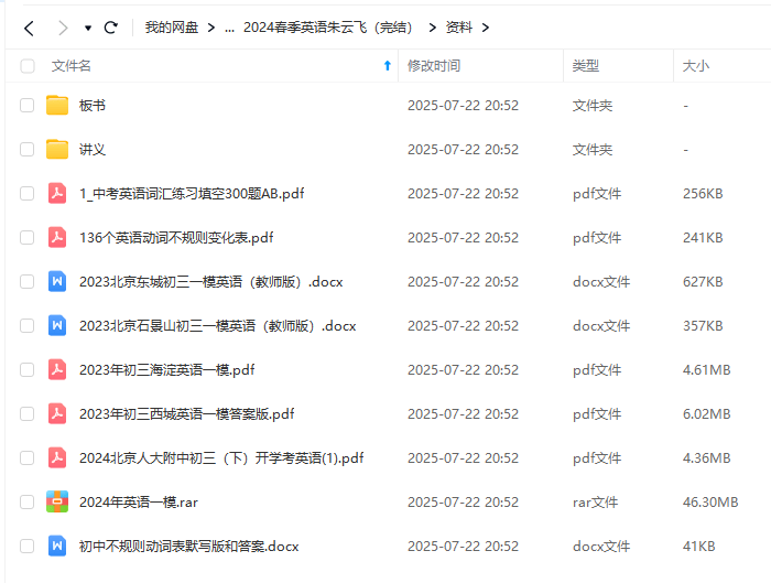 图片[6]-【003668】【初中英语】朱云飞：中考英语满分冲刺（语法综合）23暑秋24寒春-学爸优选