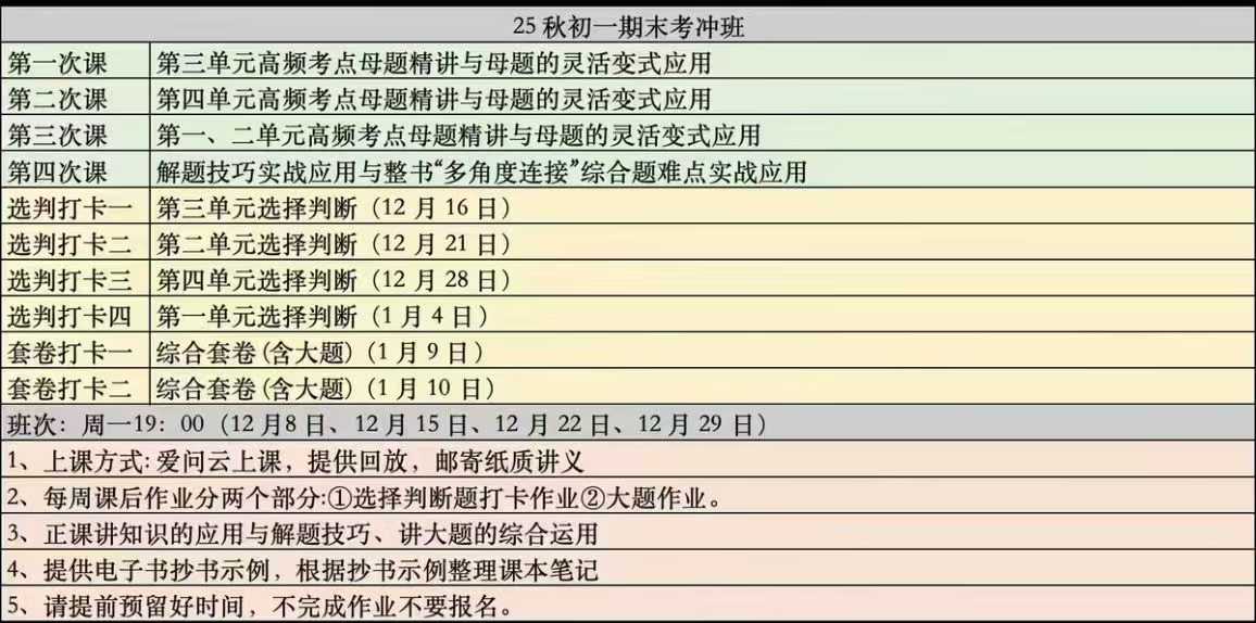 图片[2]-【初中道法】大道老师：初一初二道法期末考冲课（华中师大硕士，10年教龄）-学爸优选