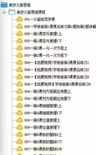 图片[2]-好课上新:美安火箭思维
已同步更新
视频➕纸质书籍-学爸优选