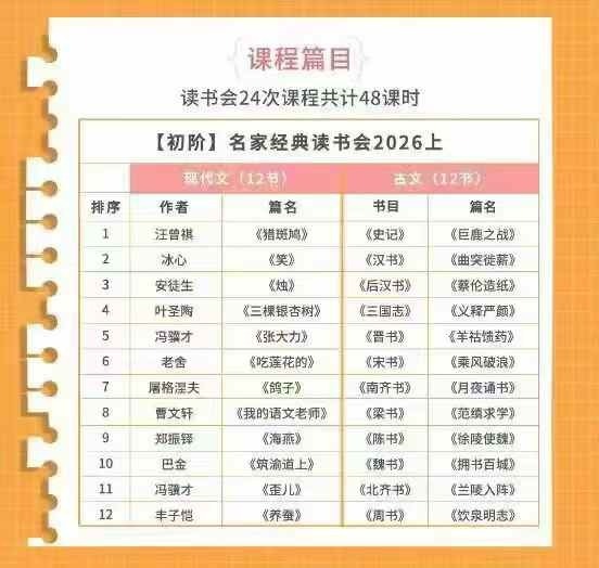 图片[4]-【003777】【初中语文】邵鑫宇鹏：名家经典读书会（2025上）高阶（适合初中）-学爸优选