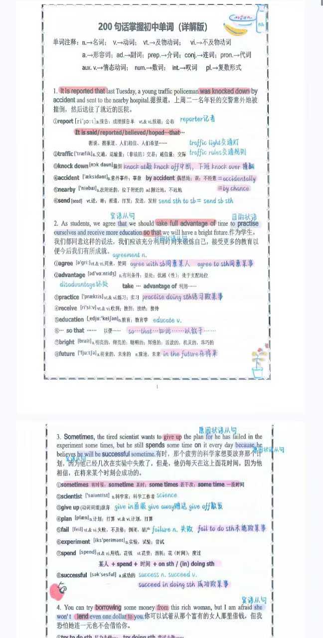 图片[3]-【初中英语】Nancy“”《中考词汇200句打卡课》2025暑-学爸优选