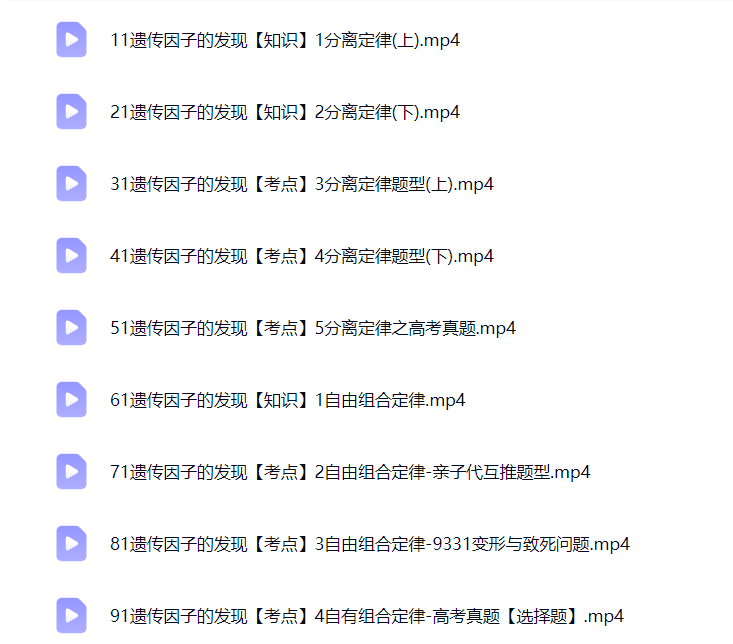 图片[7]-【003784】【高中生物】一生儿：高中生物教材零基础教学（必修一二）-学爸优选