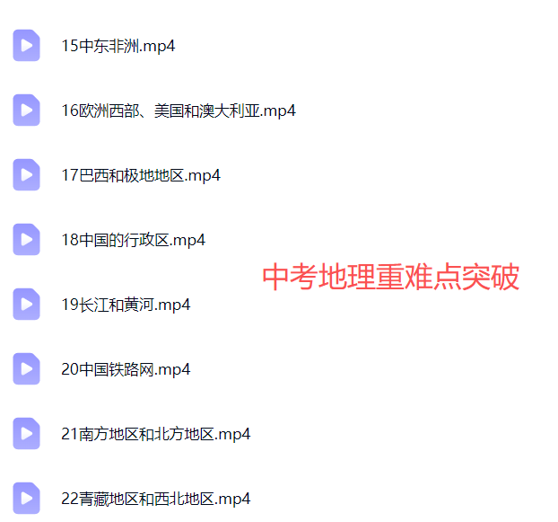 图片[6]-【003787】【初中生物】小靳老师：初中地理12合1课程-学爸优选