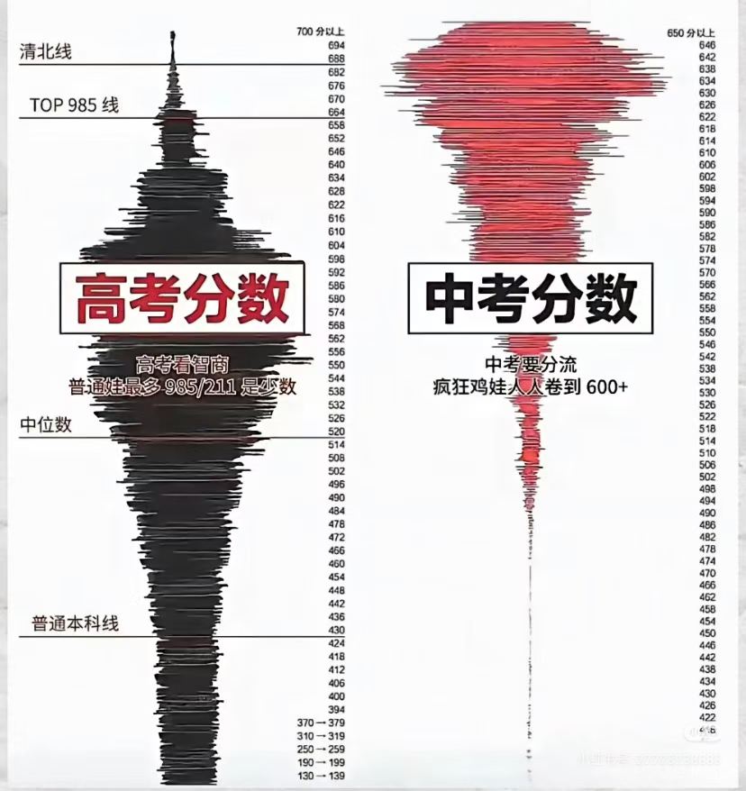 【综合教育】这两张图看懂升学竞争真相-学爸优选