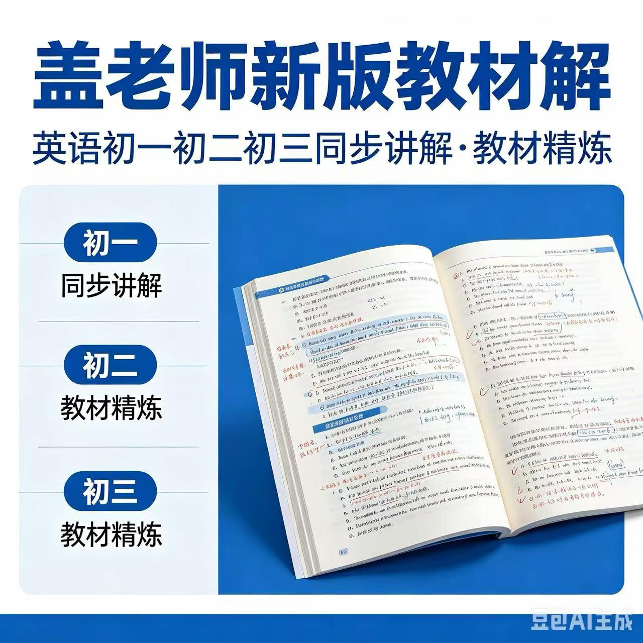 盖老师英语教材解析
初三课程月底更新📢
版本有人教 外研版😍
有需要的可以找我啦‼️-学爸优选