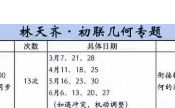 【初中数学】林天齐初联：几何专题（2026版）适合有一定初联几何基础、想进阶高联几何的同学-学爸优选
