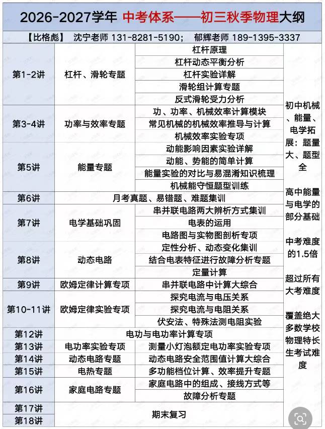 图片[2]-[强][庆祝]一手课程比格彪9年级物理+9年级化学，-学爸优选